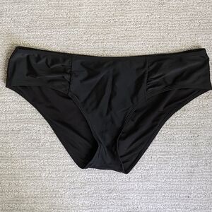 Aerie Black Swim Hipster Bikini Bottom